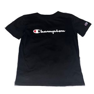 black casual champion tee